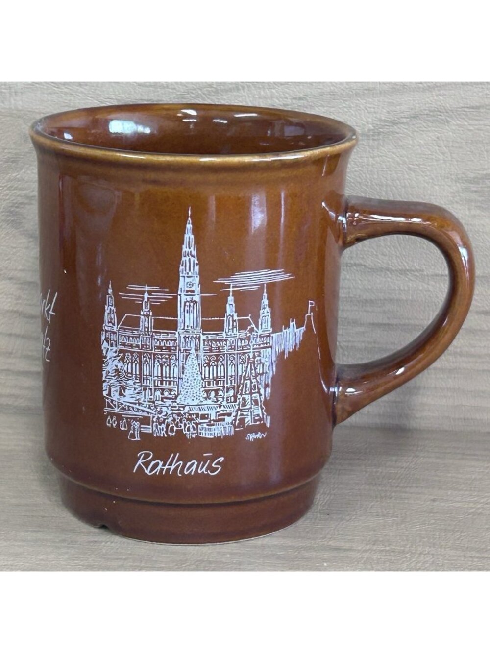 Wiener Christkindlmarkt am Rathaȗsplatz Mug Cup Vienna Theater